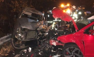 Cuatro heridos en un accidente de tráfico en Madrid