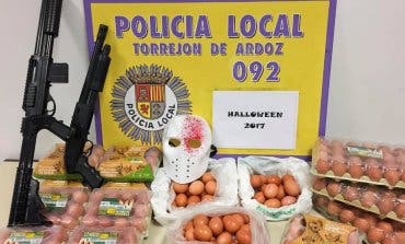 La Policía de Torrejón incauta decenas de huevos en Halloween