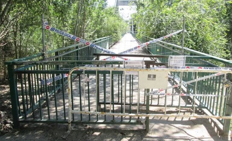Comienza la reparación del Puente Verde de San Fernando