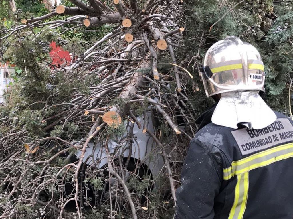 La borrasca Ana provoca en Madrid las primeras incidencias