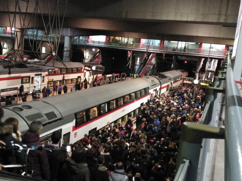 Dos días de caos en Cercanías por varias incidencias