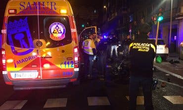Herido grave un joven motorista tras sufrir un accidente en Madrid