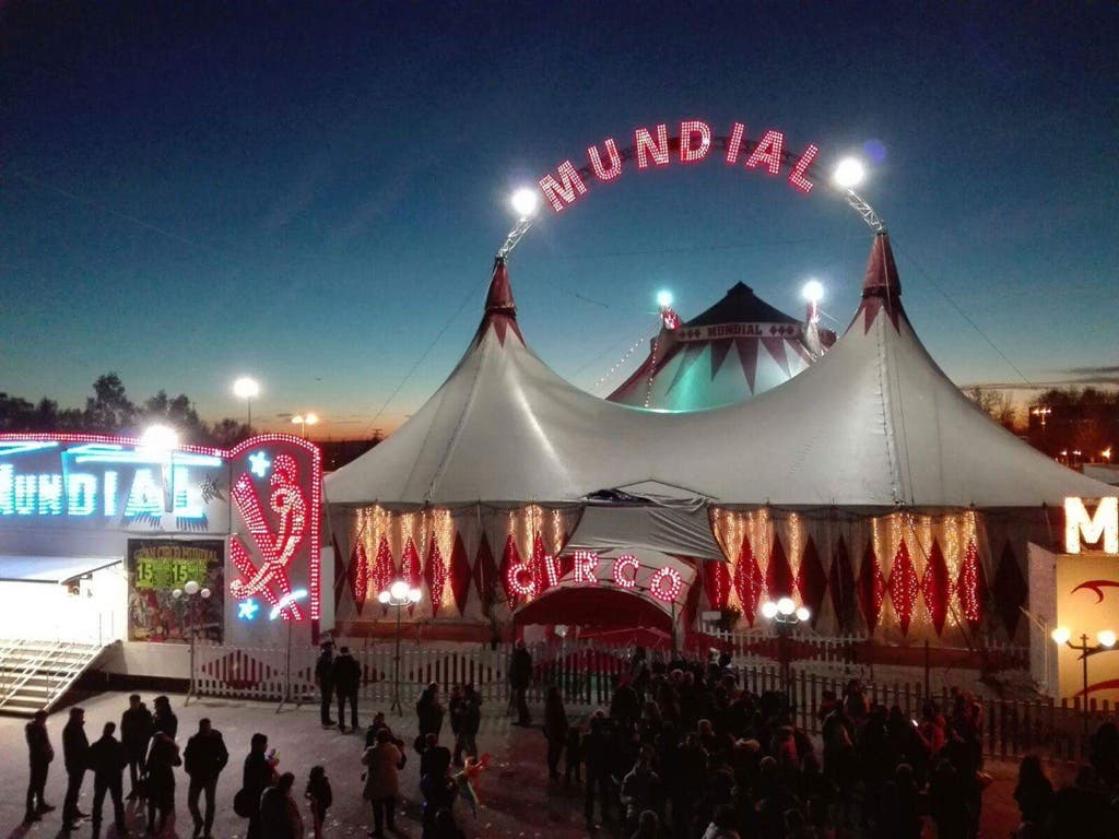 Huelga en el Gran Circo Mundial, instalado en Torrejón