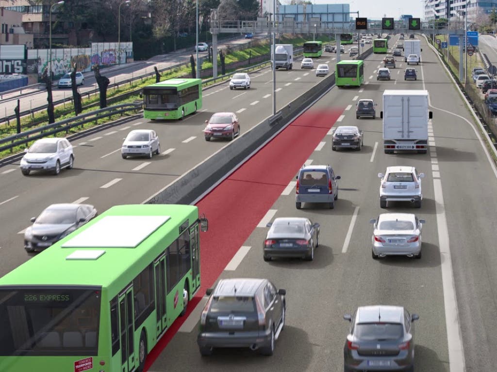 Acuerdo entre Fomento y la Comunidad de Madrid sobre el Bus-Vao de la A-2