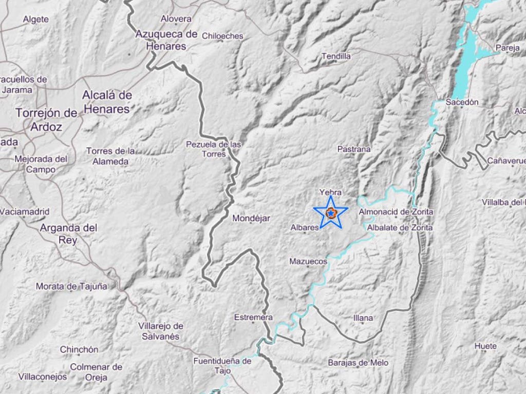 Terremoto de 3,7 en la localidad de Yebra (Guadalajara)