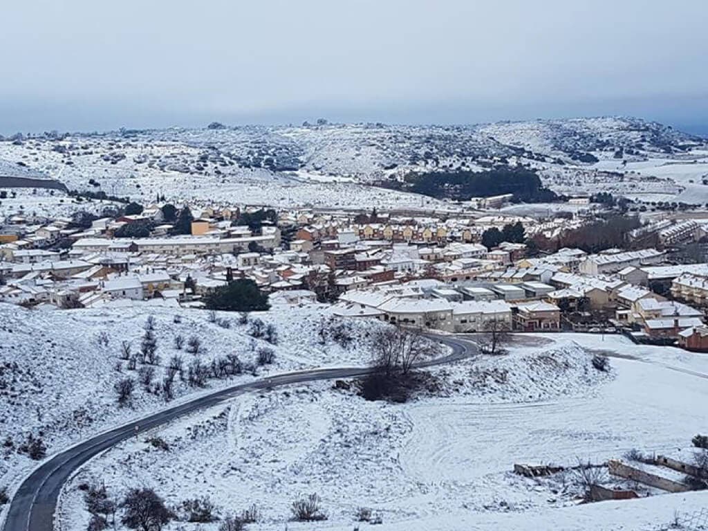 La nieve se queda a las puertas de Alcalá de Henares