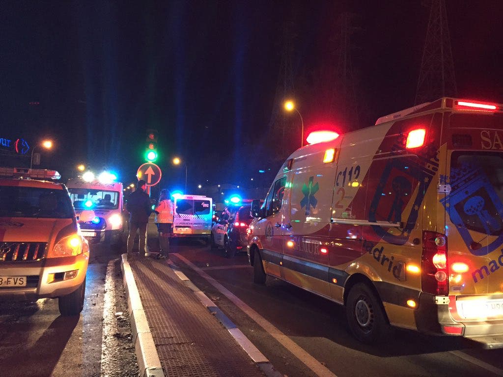 Muy grave una joven de 25 años al ser atropellada en Madrid