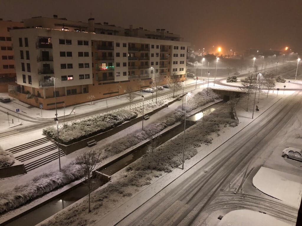 Noche complicada en Guadalajara por el temporal de nieve