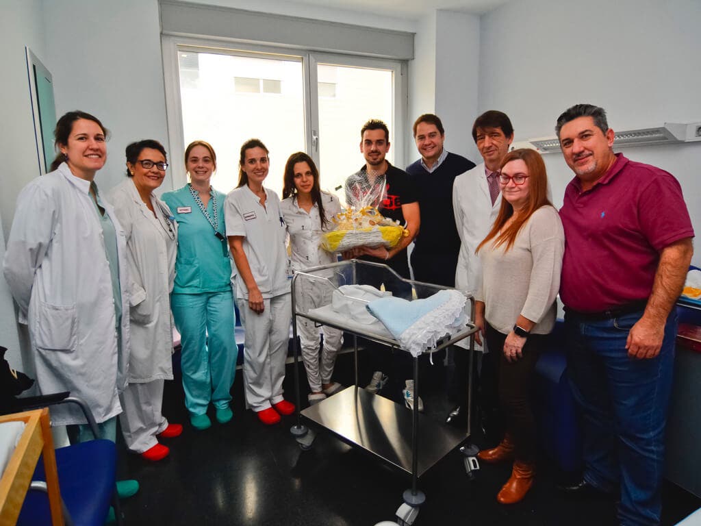 Manuel, el primer torrejonero nacido en 2018 en el Hospital de Torrejón