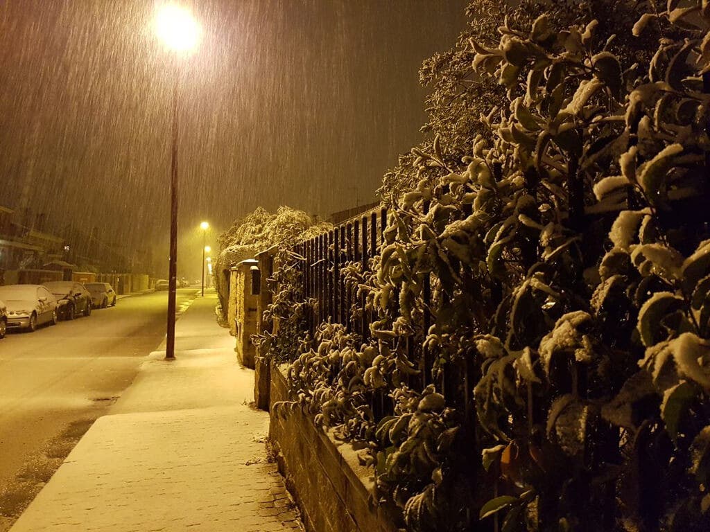 Primera nevada del año en Guadalajara