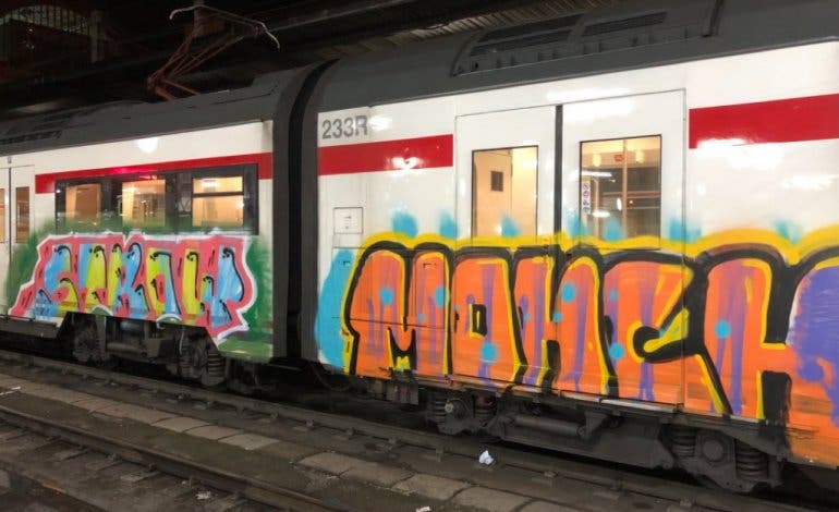 Detenido un violento grupo de grafiteros en el Corredor del Henares