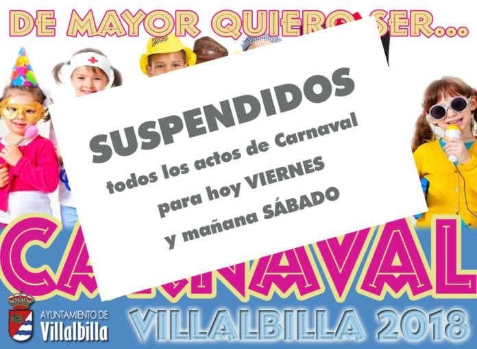 Villalbilla suspende los actos de Carnaval por la repentina muerte de un niño