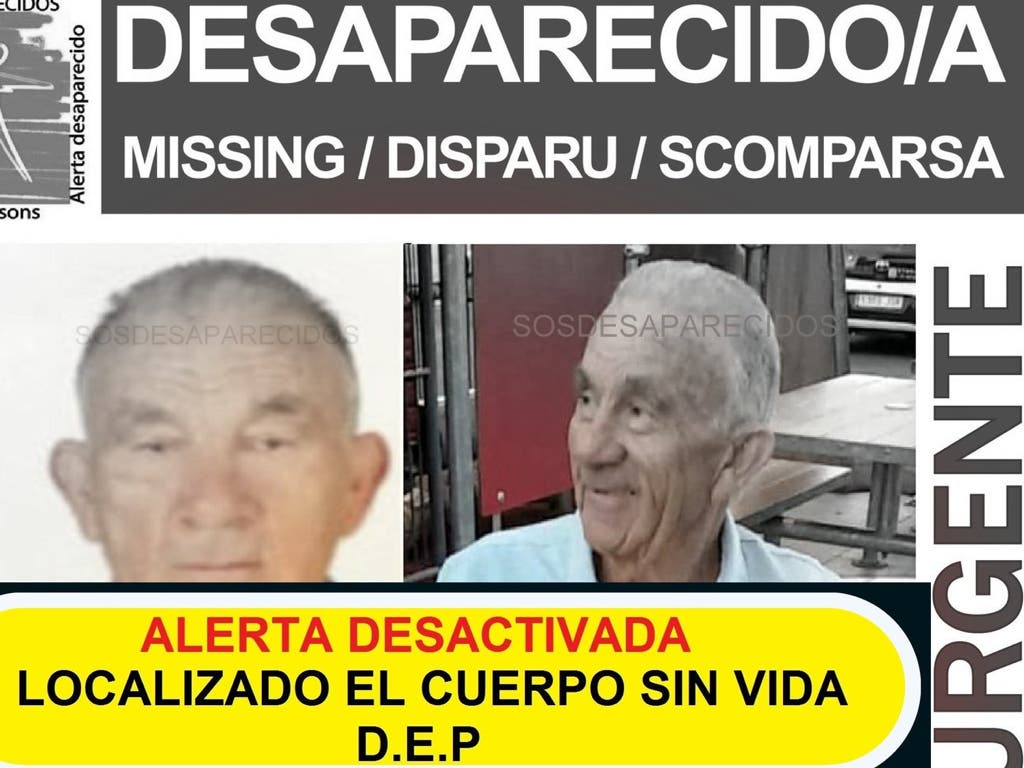 Localizan el cuerpo sin vida del anciano desaparecido en Madrid