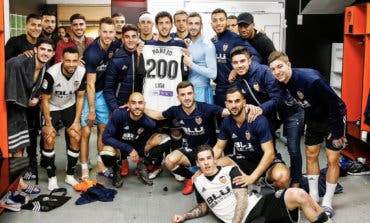 El cosladeño Dani Parejo celebra sus 200 partidos de Liga con el Valencia