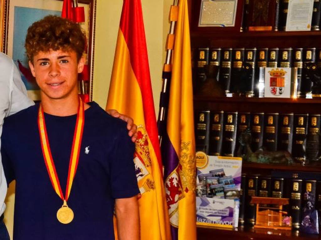 El torrejonero Mario Soriano, en la Selección Española Sub-16