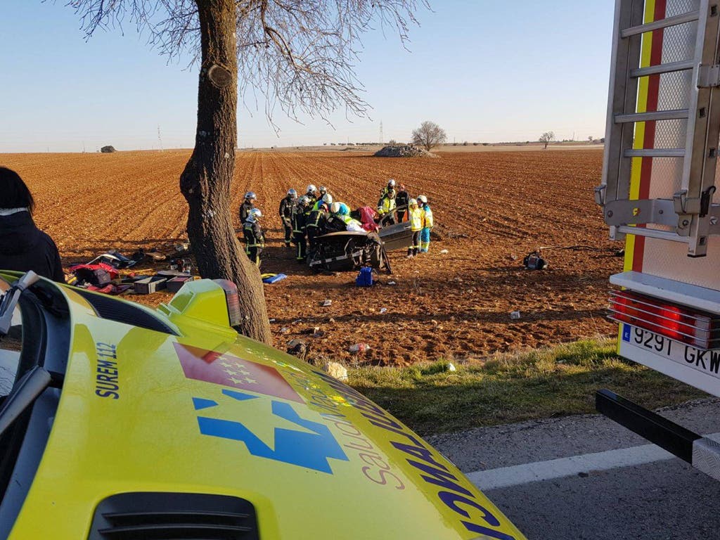 Tres jóvenes heridas en un aparatoso accidente en la M-219