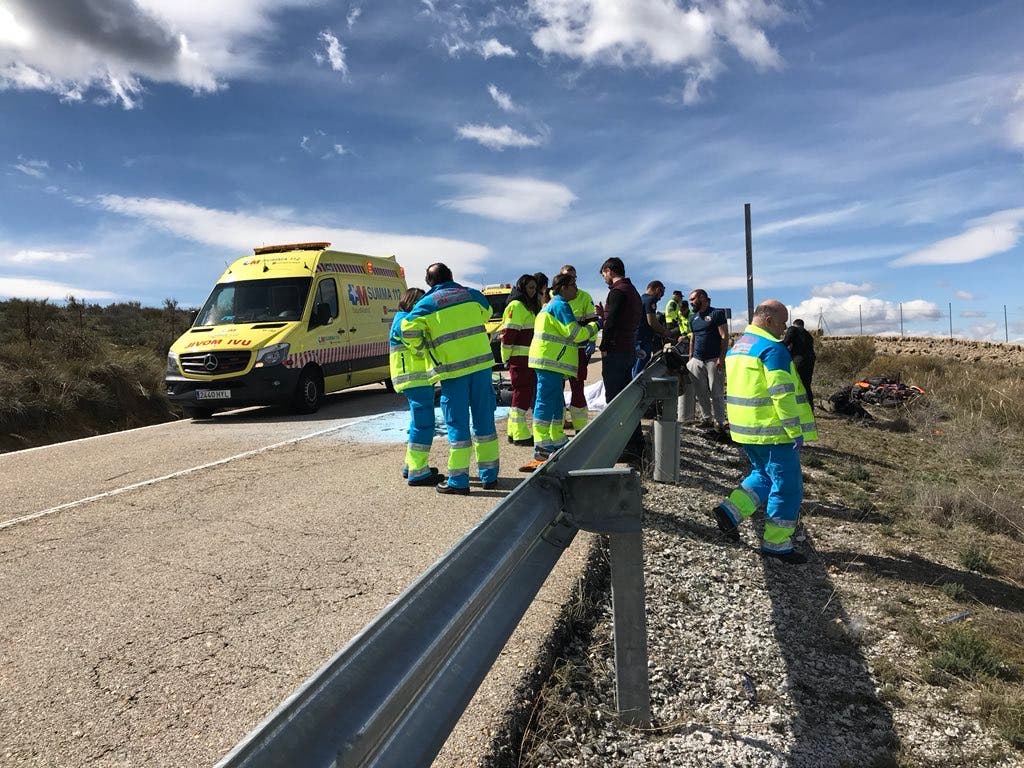 Muere un motorista y otro resulta grave en un accidente en Madrid