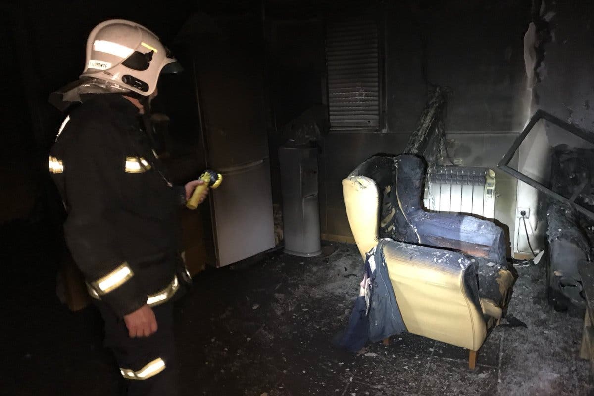 Muere un hombre de 70 años en el incendio de su vivienda