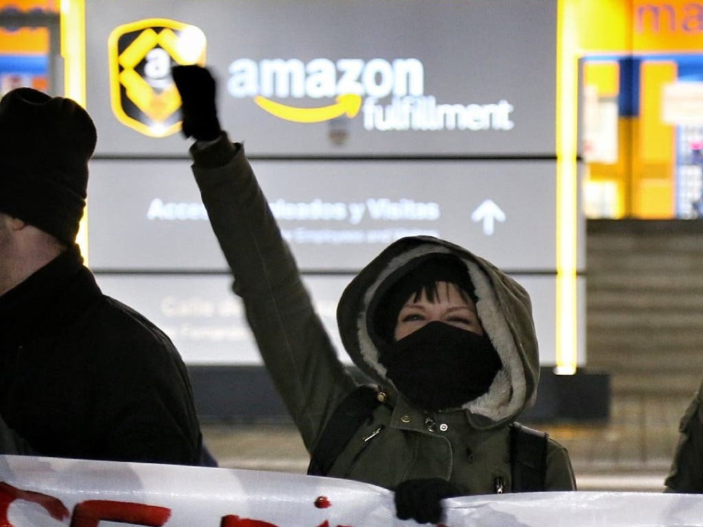 En marcha la huelga de Amazon en San Fernando de Henares