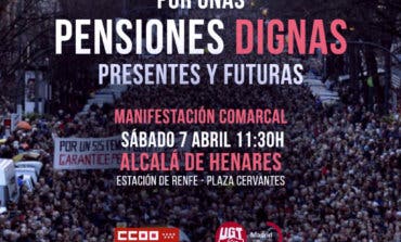 Los pensionistas del Corredor del Henares saldrán a la calle el 7 de abril 