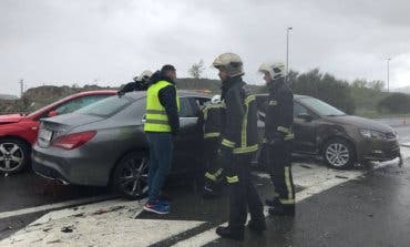 Una granizada provoca una colisión en cadena con 11 heridos en la M-607