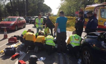 Herido grave un motorista tras sufrir un accidente en Madrid