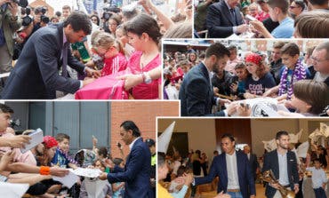 Keylor Navas, Nacho, Florentino, Raúl y Sanchís en Alcalá de Henares