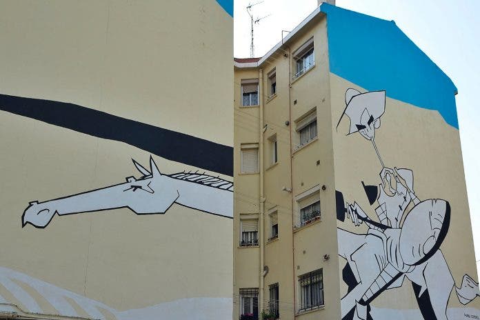 Nuevos murales cervantinos en Alcalá de Henares