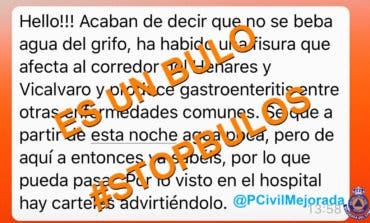 Un bulo sobre el agua se expande en el Corredor del Henares