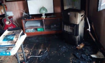 Dos heridos tras un incendio en una vivienda de Tierzo (Guadalajara)