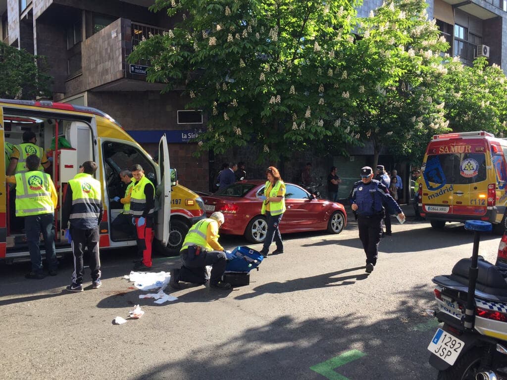 Herido muy grave un hombre tras ser atropellado en Madrid