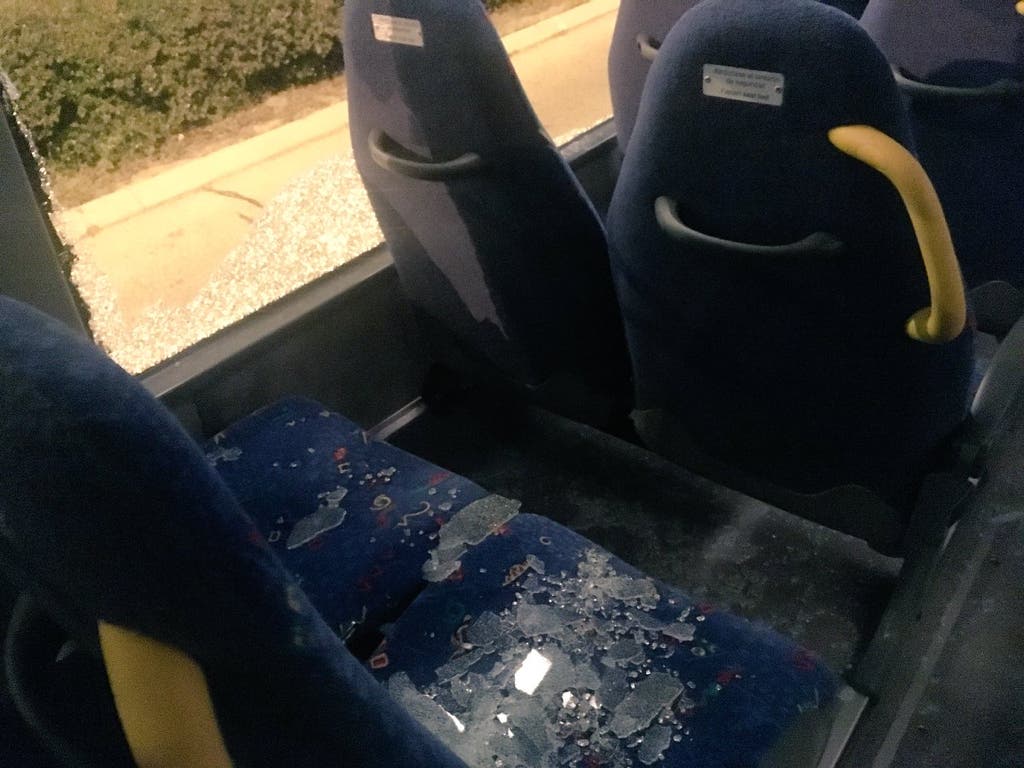 Violentos ataques contra los autobuses del Corredor del Henares