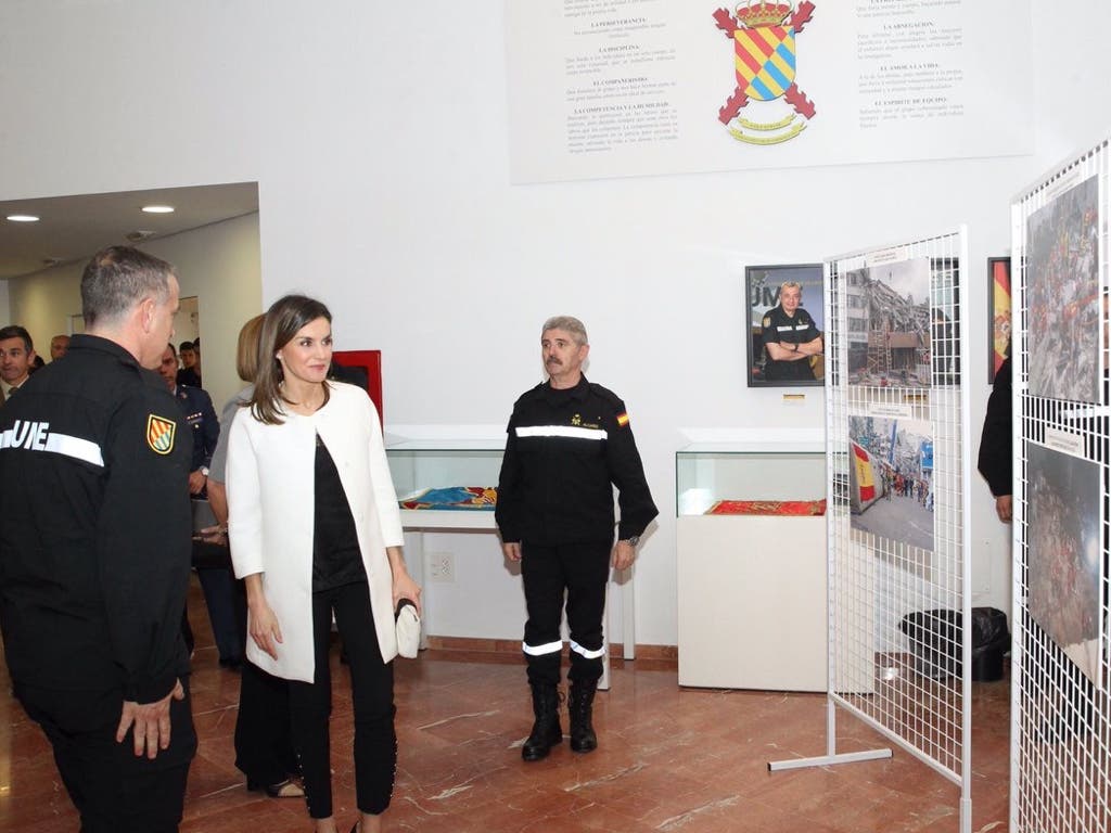 La visita de la reina Letizia a Torrejón, en imágenes 