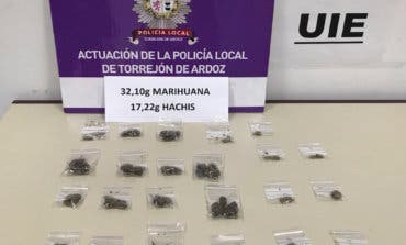 Detenido por trapichear con drogas en el Parque Cataluña de Torrejón