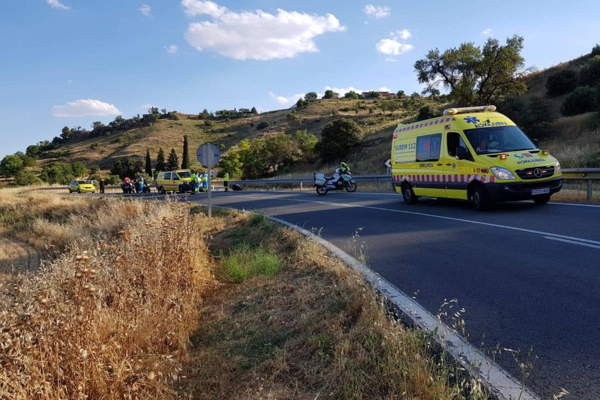 Fallece un motorista de 42 años en un accidente en la M-204