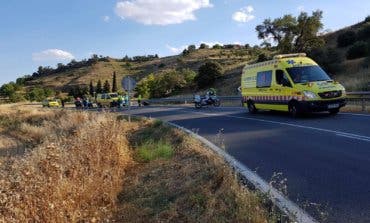 Fallece un motorista de 42 años en un accidente en la M-204