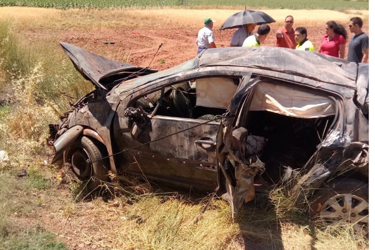 Cinco heridos, dos de ellos graves, en un accidente de tráfico en Guadalajara