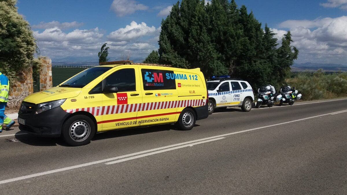 Muere un ciclista atropellado por una furgoneta en Algete 