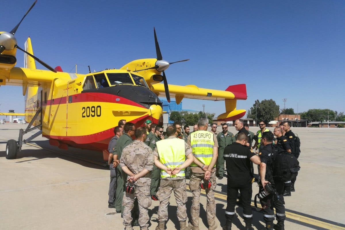 Parten de Torrejón dos aviones para ayudar en los incendios de Grecia 