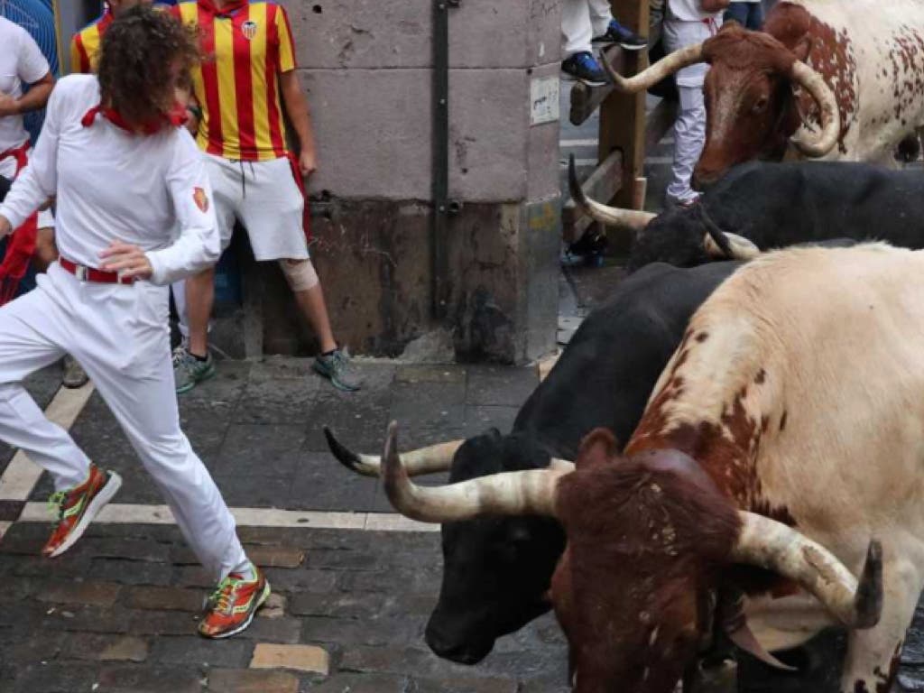 Herido un joven de San Fernando de Henares en el sexto encierro de San Fermín 