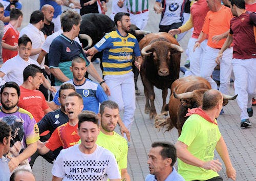 Nueve heridos en el tercer encierro de Sanse