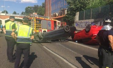 Dos heridos en un aparatoso accidente en la A-2