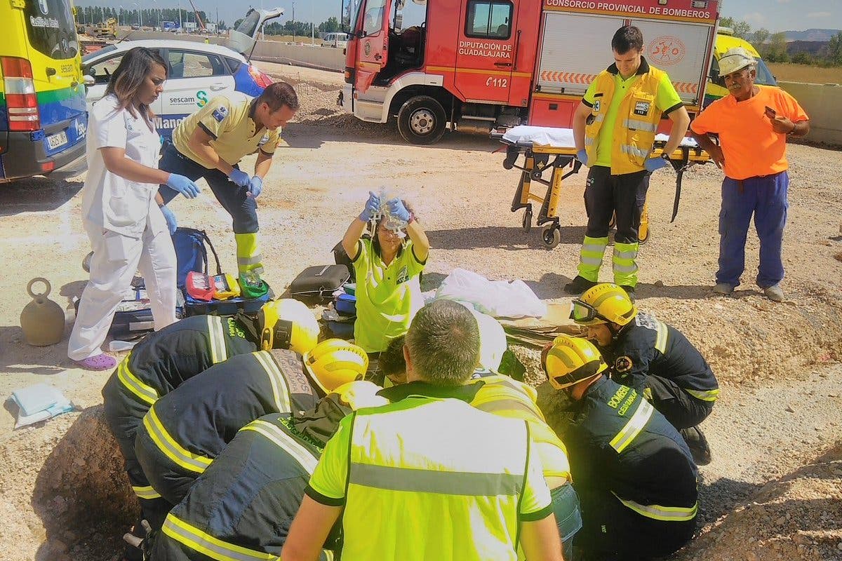 Grave accidente laboral en Marchamalo (Guadalajara)