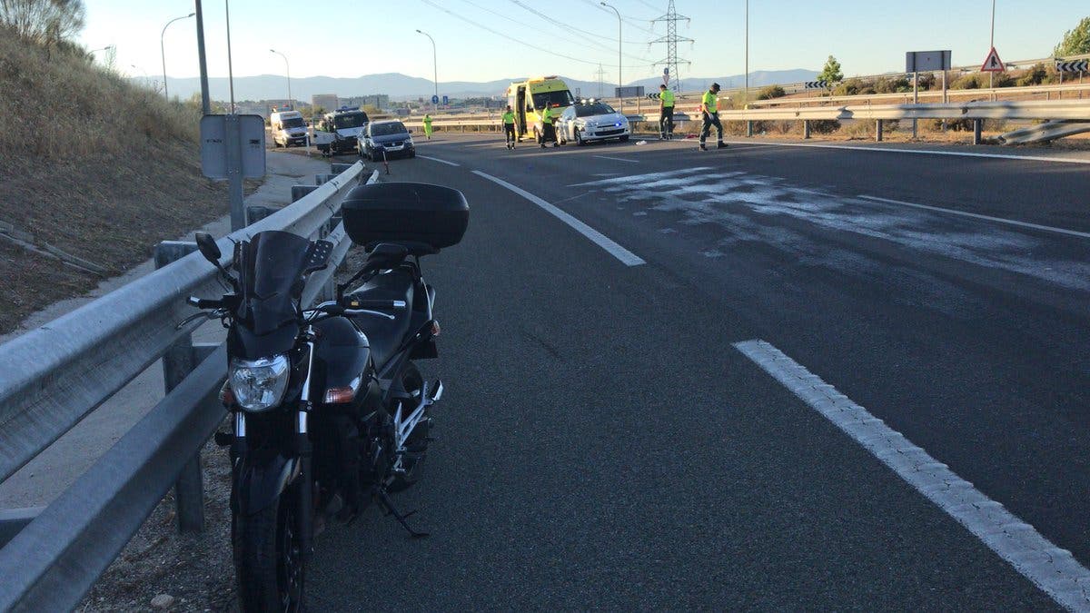 Muere en el hospital un motorista accidentado en Alcobendas