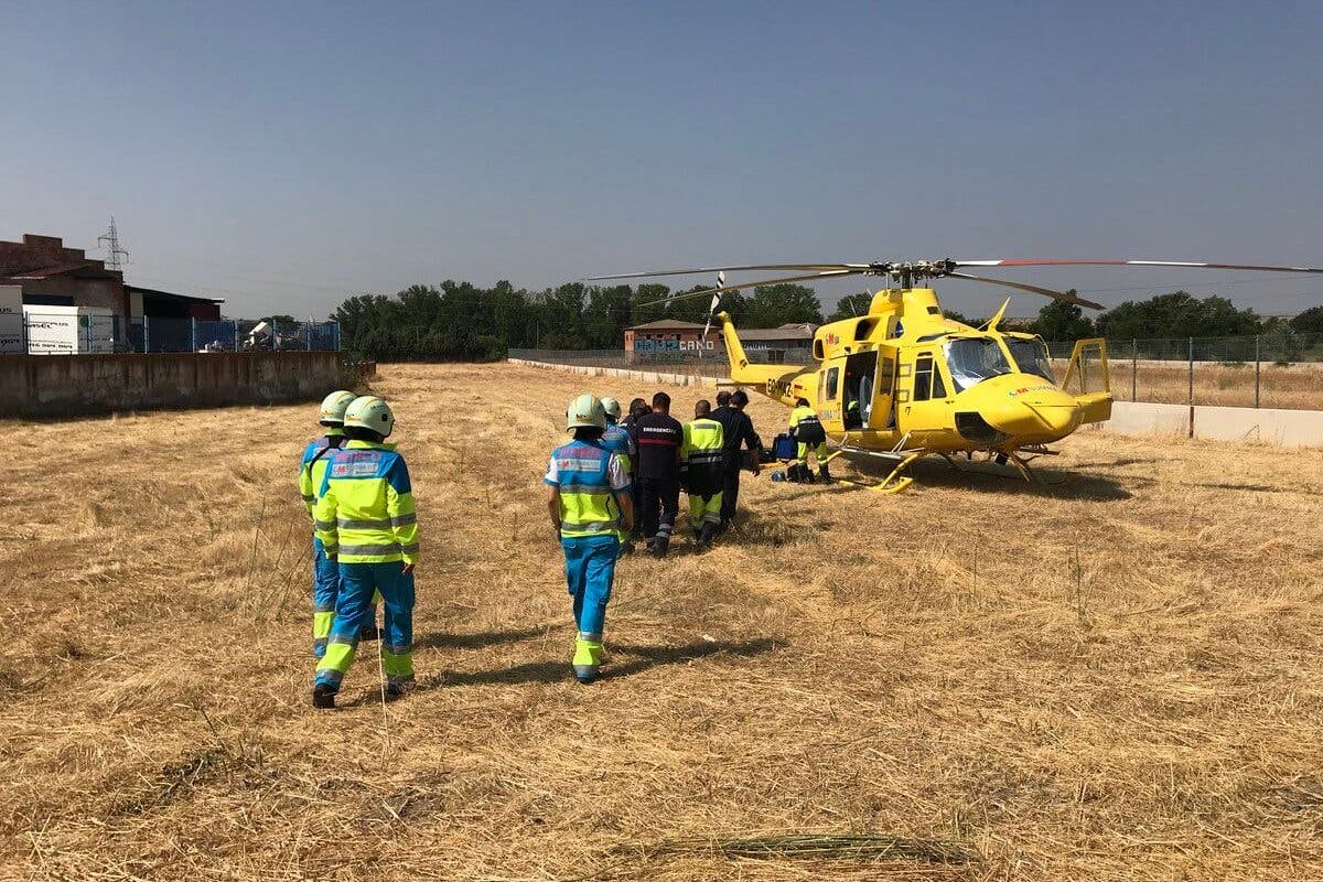 Grave accidente laboral en Paracuellos de Jarama 