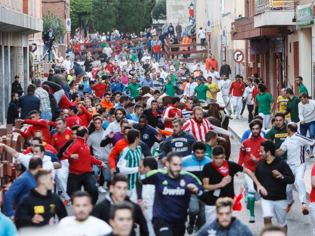 Tres heridos, uno grave, en el segundo encierro de las Fiestas de Guadalajara