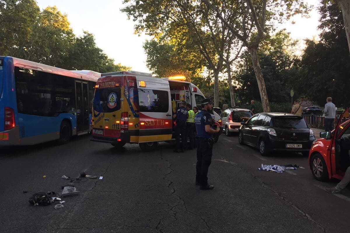 Muy grave un hombre al intentar salvar a su perro de un atropello