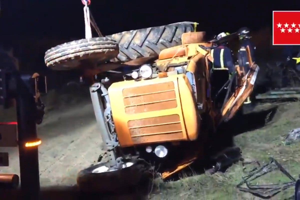 Muere un tractorista al caer por un terraplén entre Sanse y Paracuellos