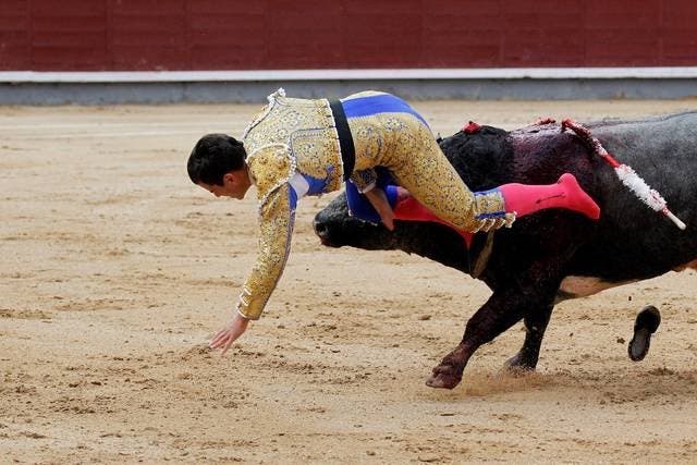 Rubén Pinar, herido muy grave en Las Ventas 