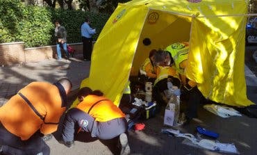 Un autobús de la EMT atropella a un hombre en Barajas 